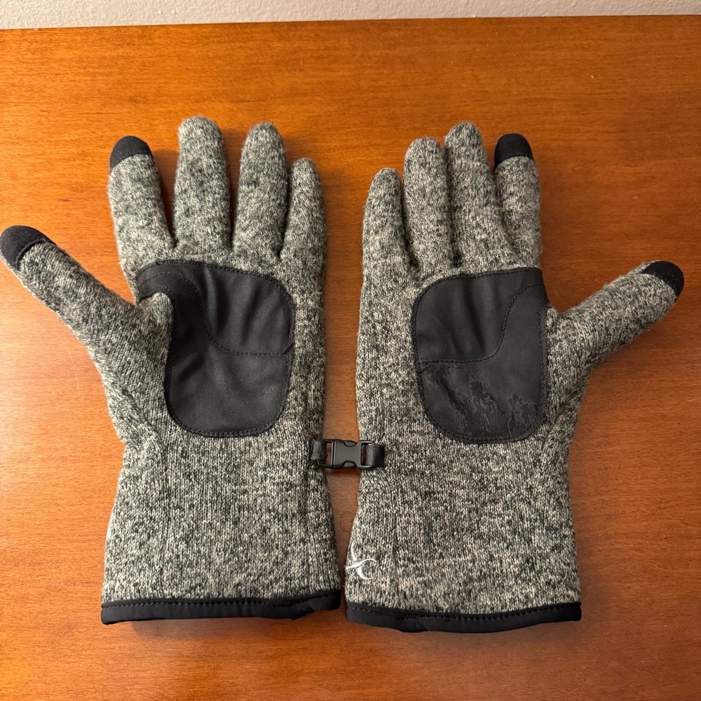 Eddie Bauer Thinsulate Radiator Fleece Gloves Men’s L/XL Gray Heather